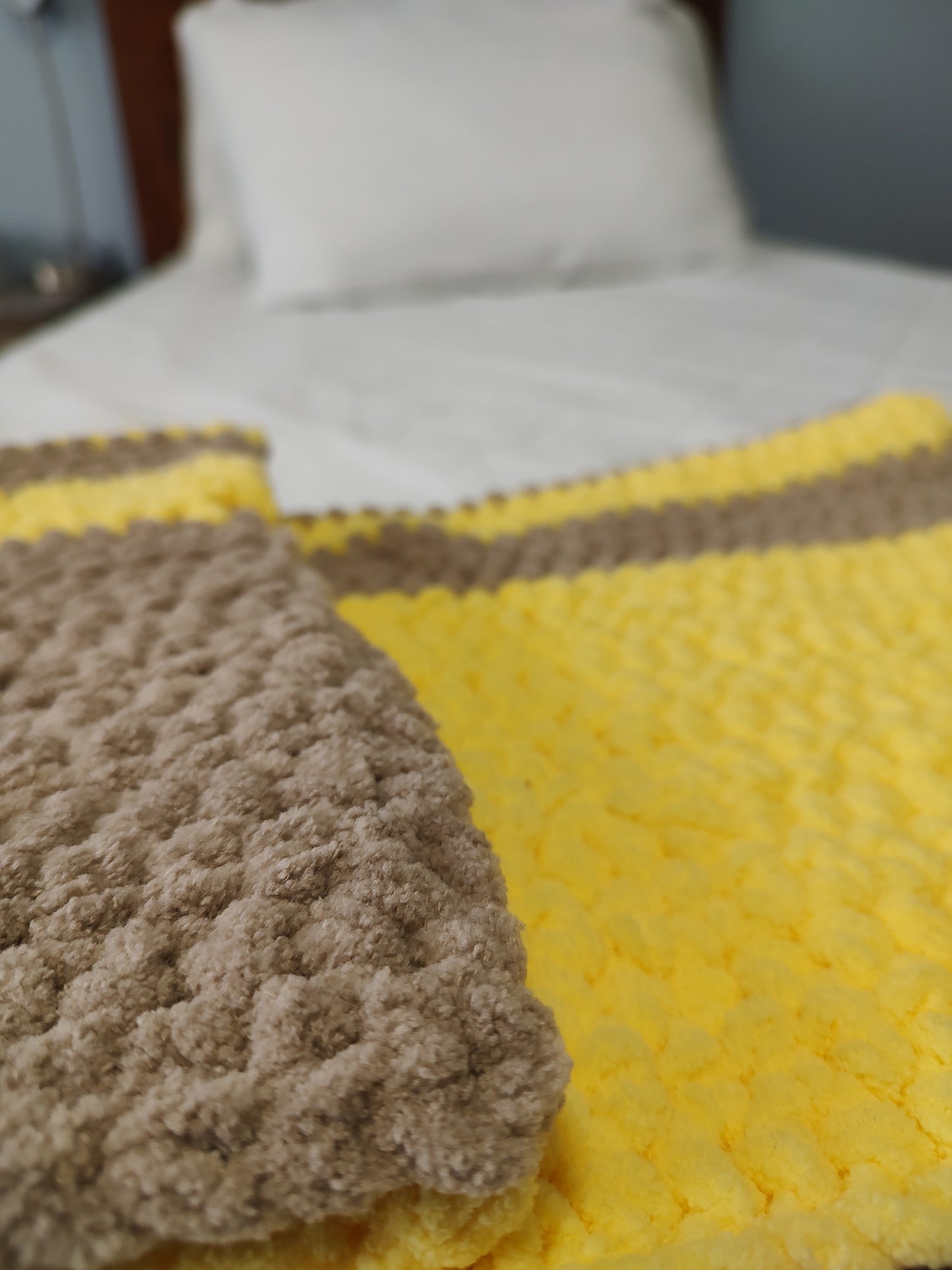 Baby Blanket - Brown/Yellow